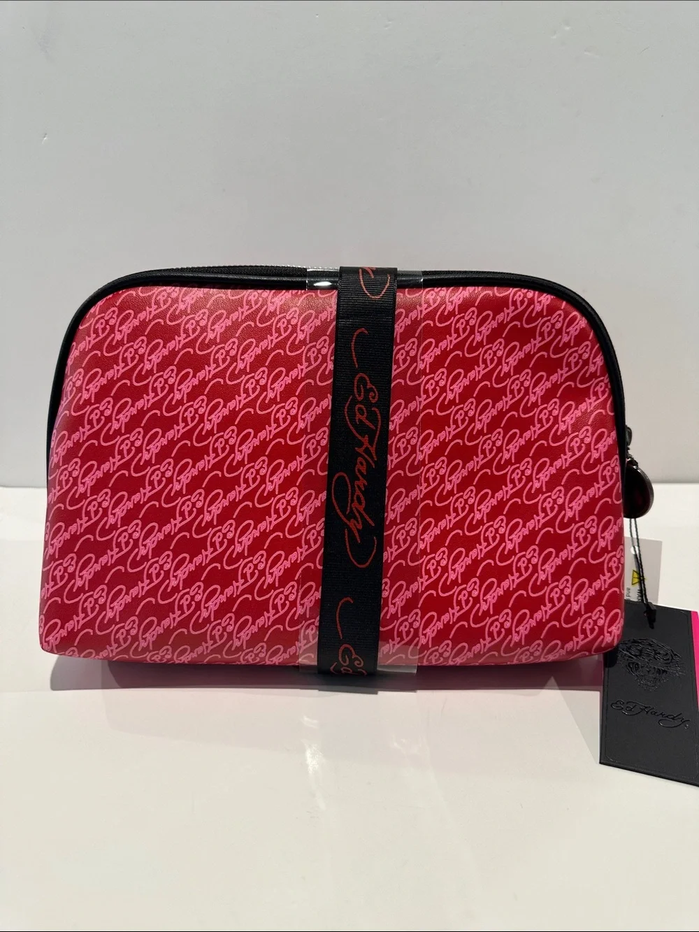NWT Ed Hardy (2) piece Cosmetics bag Set.